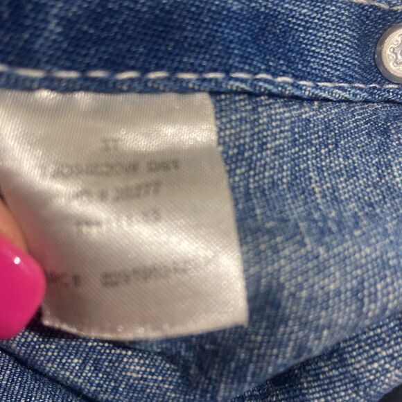 Kids John Deere Blue Denim Overalls size 3T - Picture 7 of 7